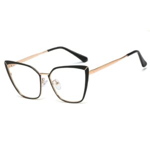 Women metal cat eyeglasses