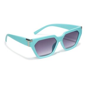Women's Aqua  cat ete sunglasses with T Detailing